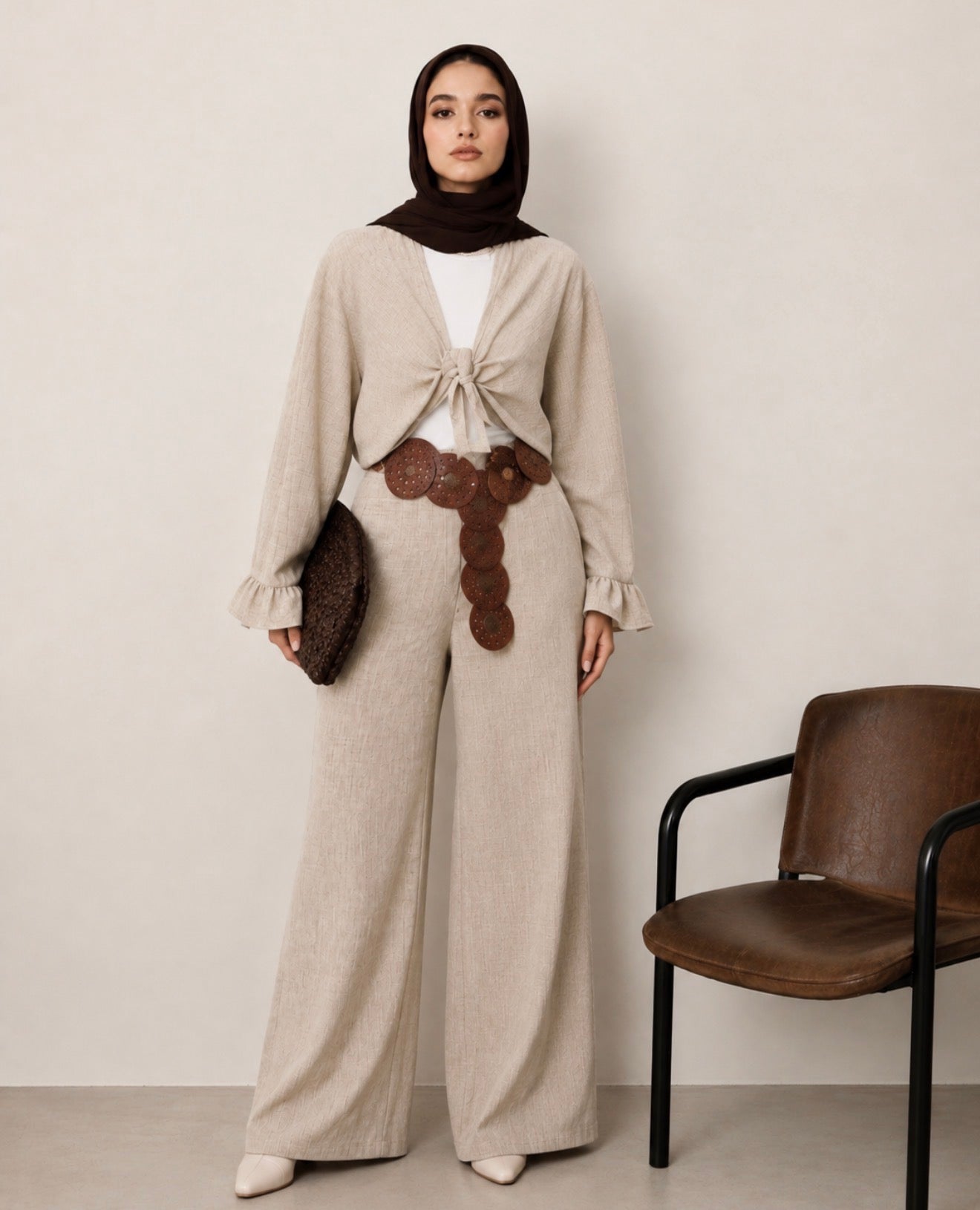 Two-Piece Linen Suit