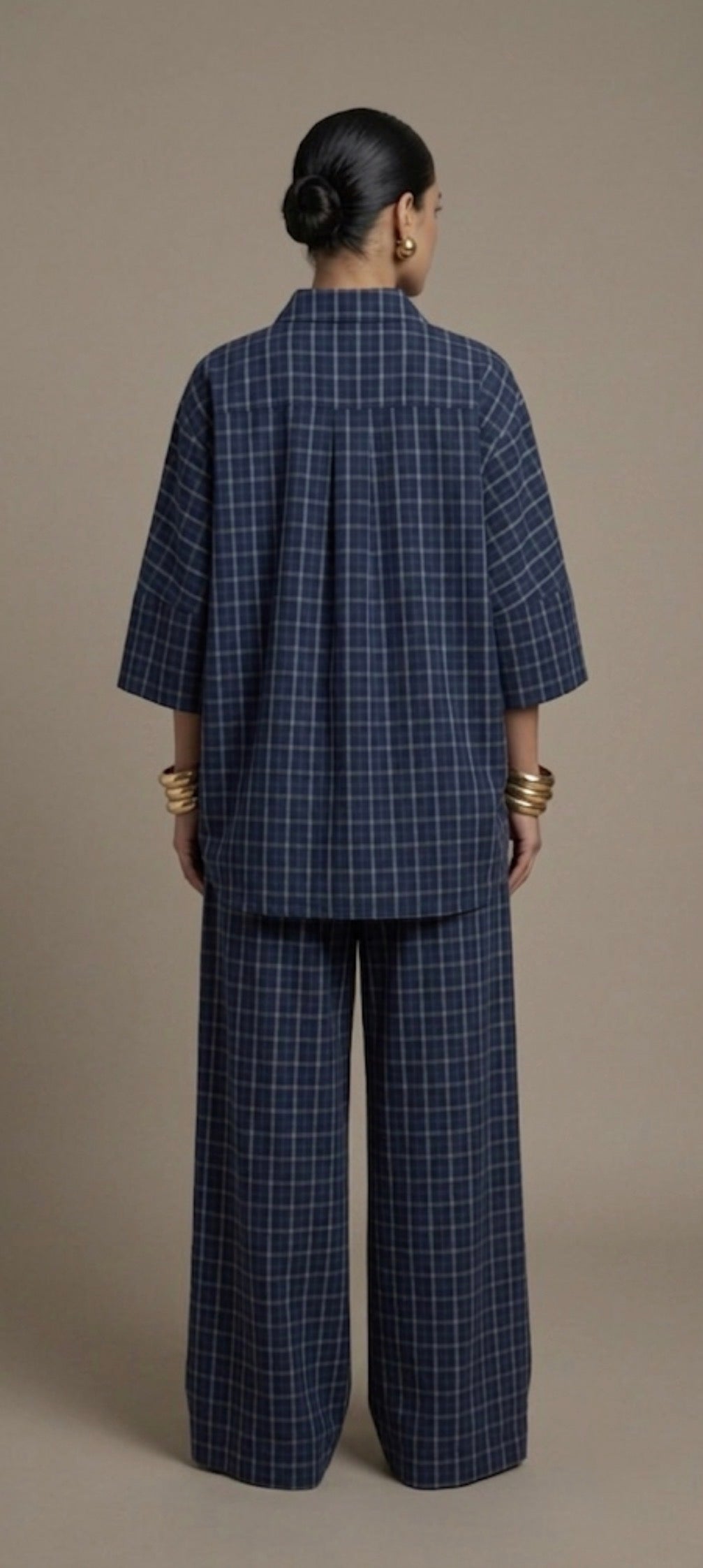 Oversized Plaid set